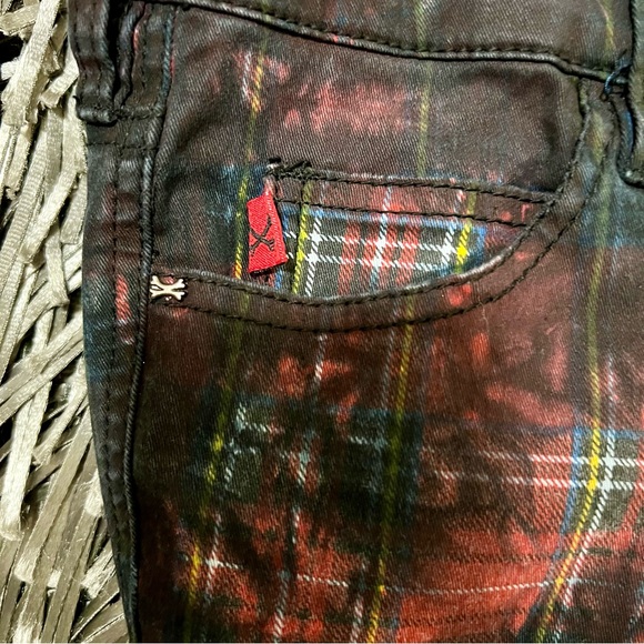 NEW CONDITION-Royal Bones-Daang Goodman-Plaid with Tie Dye Jeans-9 - Picture 5 of 14